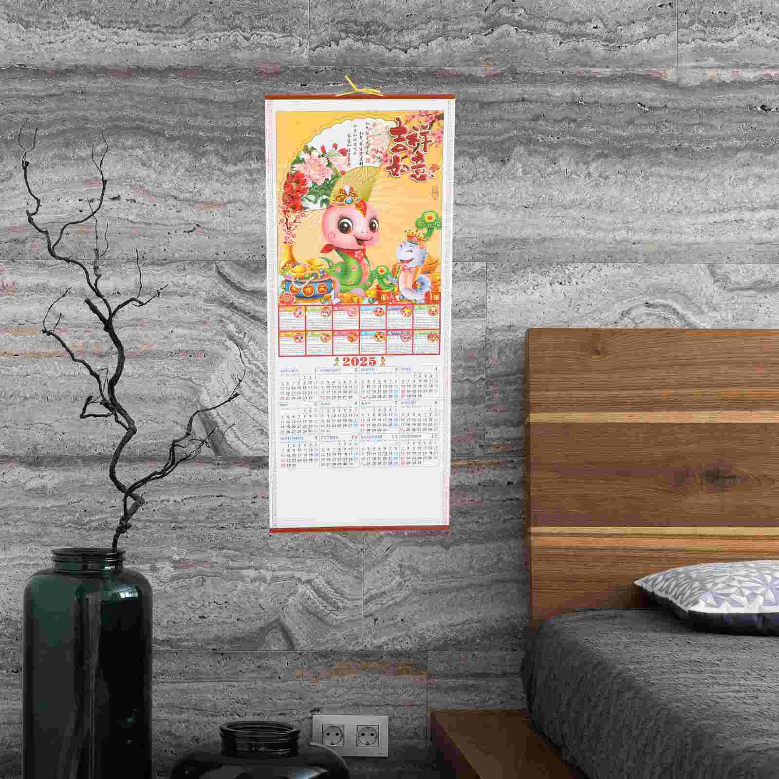 Зодиак Змеиный Год Настенный Календарь Свидание Китайского Лунного Дерева