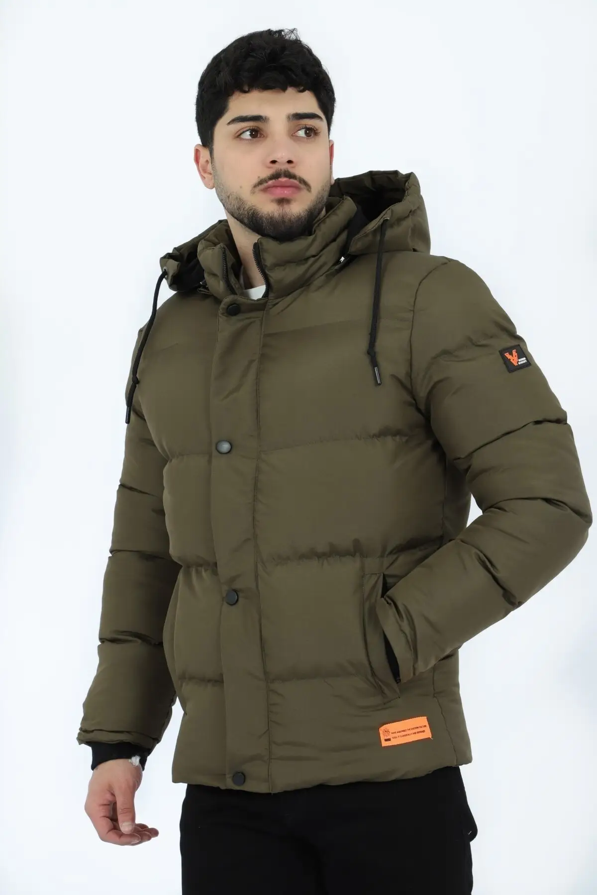 Cikarilabir Kapuestanlu Armali Ici Kurklu Sisme Coats 2911