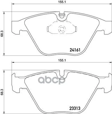 P06081_колодки Дисковые Передние! Bmw E90/E91/E92/E84/E89 3.0i/D 05 Brembo арт. P 06 081 |