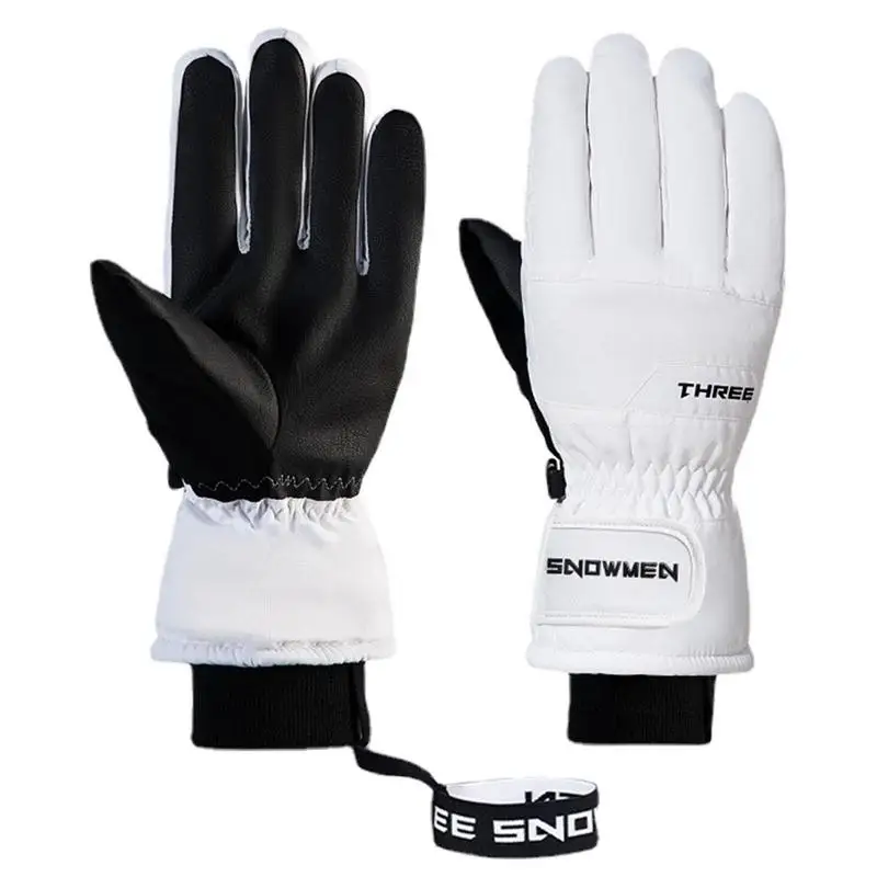 

Waterproof Ski Gloves Five-Finger Design Outdoor Waterproof Ski Gloves Comfortable Warm Touchscreen Cold Weather Ski Gloves