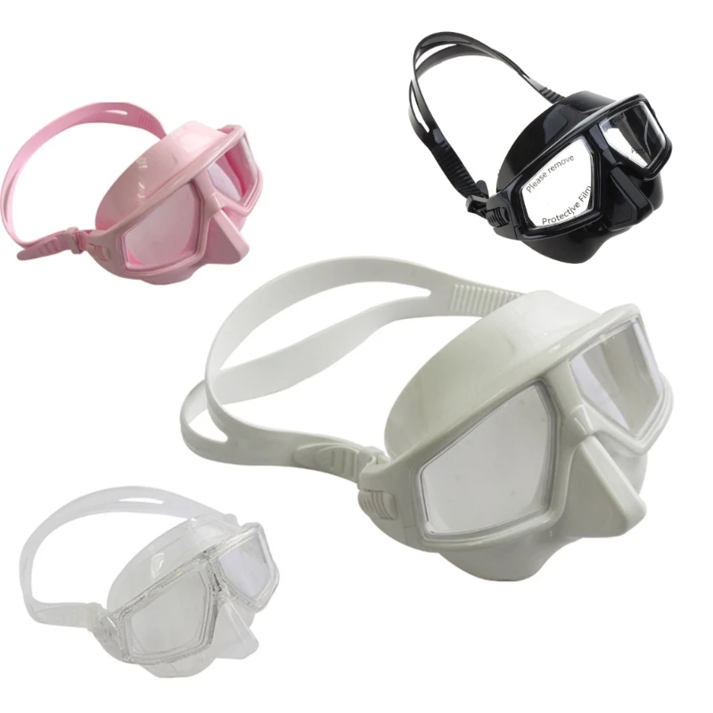 

Adult Adjustable Diving Goggles Anti-fog Waterproof Snorkeling Dive Glasses