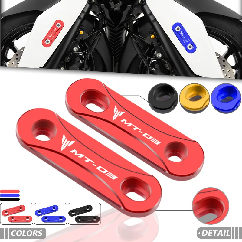 

Motorcycle Accessories For Yamaha MT-03 MT-25 MT-15 2014-2023 CNC Front Axle Coper Plate Decorative Cover mt03 mt25 Laser Logo