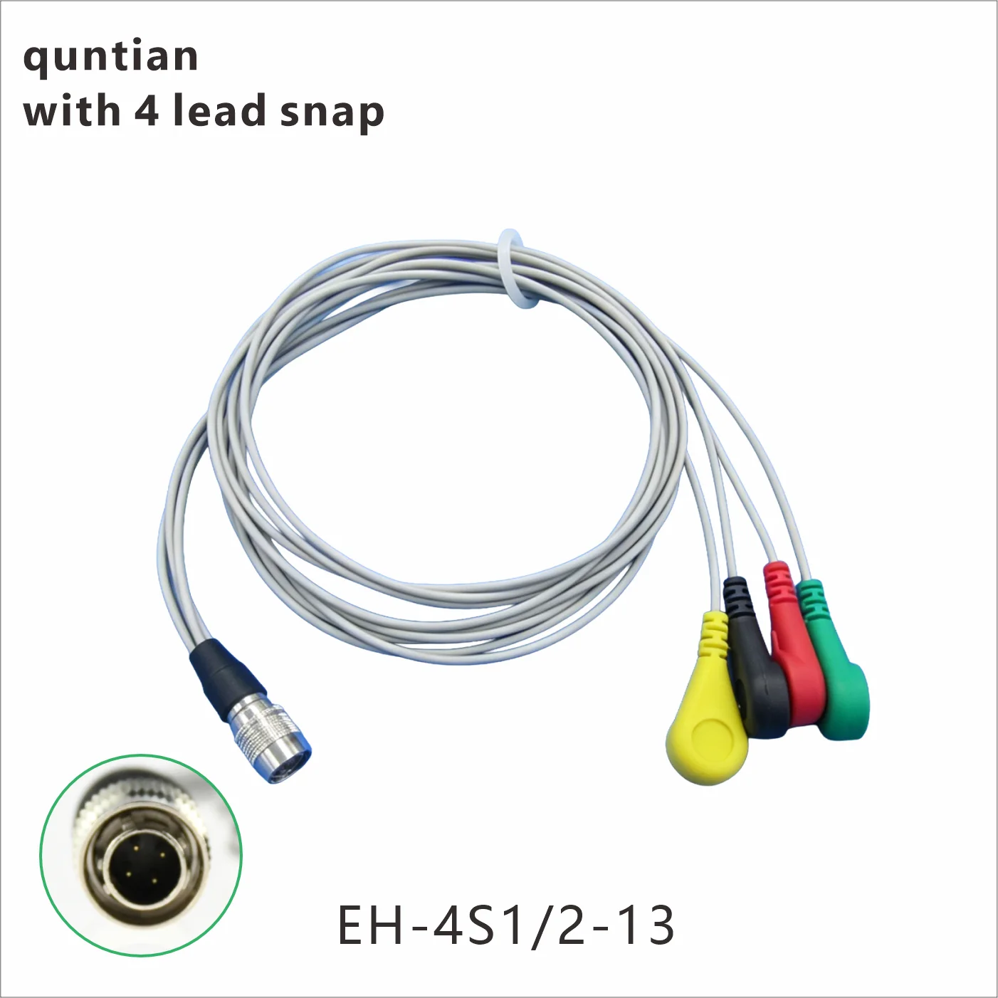 Фото Кабель ECGEHG emslife №3701, 4-х и 6-ти электродный, для холтеровских приборов Quntian ECG Telemetry №1