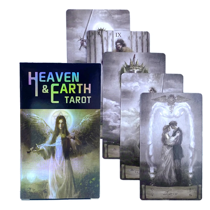 

Heaven & Earth Tarot Cards Deck Prophecy Divination Deck Family Party Board Game Fortune Telling Game Beginners Cards