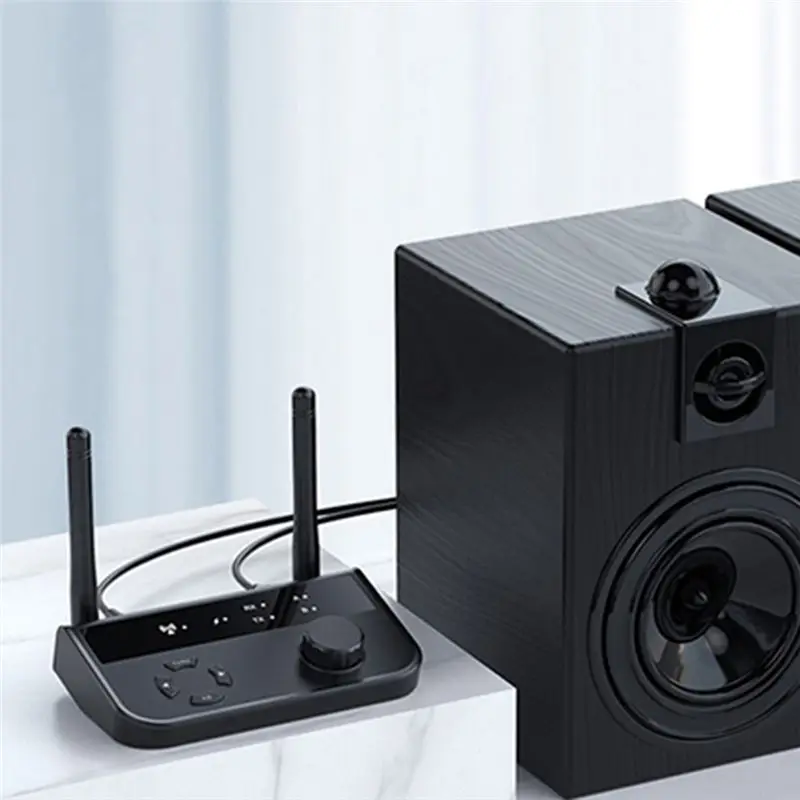 Фото A29F-многопозиционный Bluetooth 5.3 аудиопередатчик-приемник 2-в-1 AUX 2 RCA стерео для автомобиля, телевизора, ПК №4