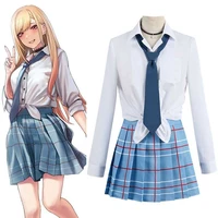 anime cartoon cos kitagawa marin cospaly school uniform cos jk uniform