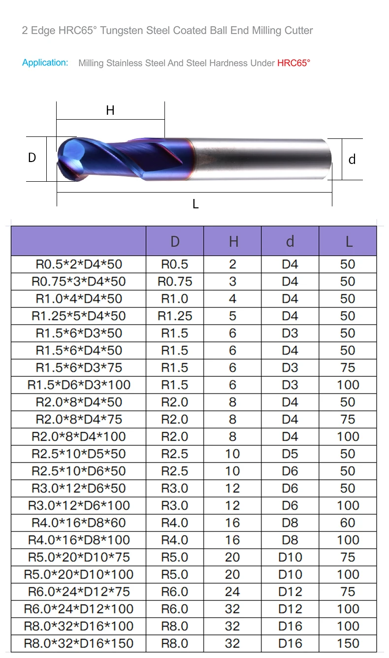 1 шт. 2 фрезы резка HRC65 мм 3 4 5 фрезерная обработка спиральная фреза из вольфрамовой