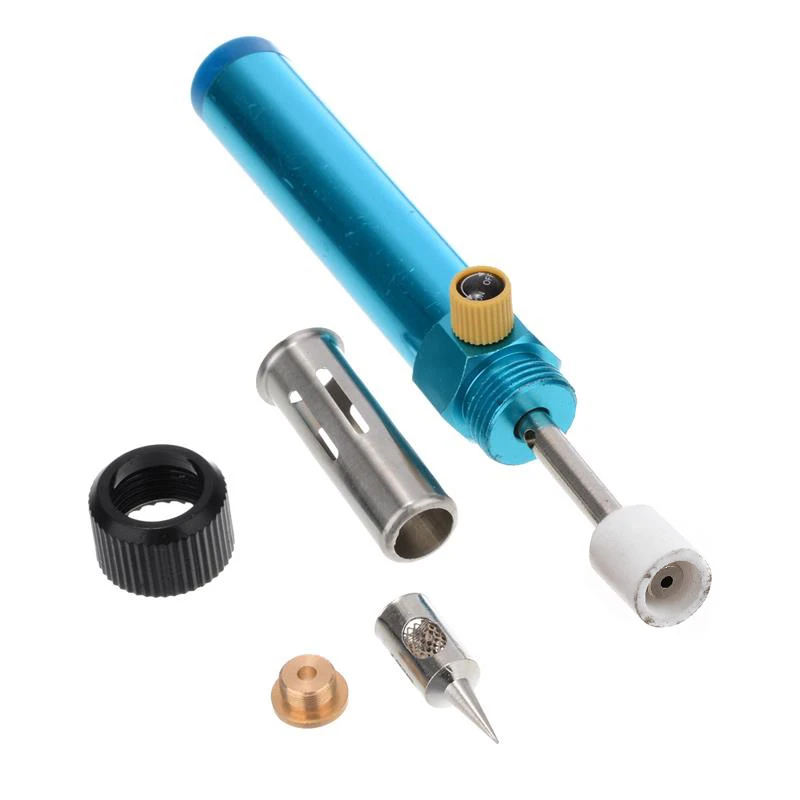 

Portable Soldering Iron Pen Adjustable Temperature Burner Blow Butane Gas Soldering Iron Kit Repair Solder Welding Tool Dropship