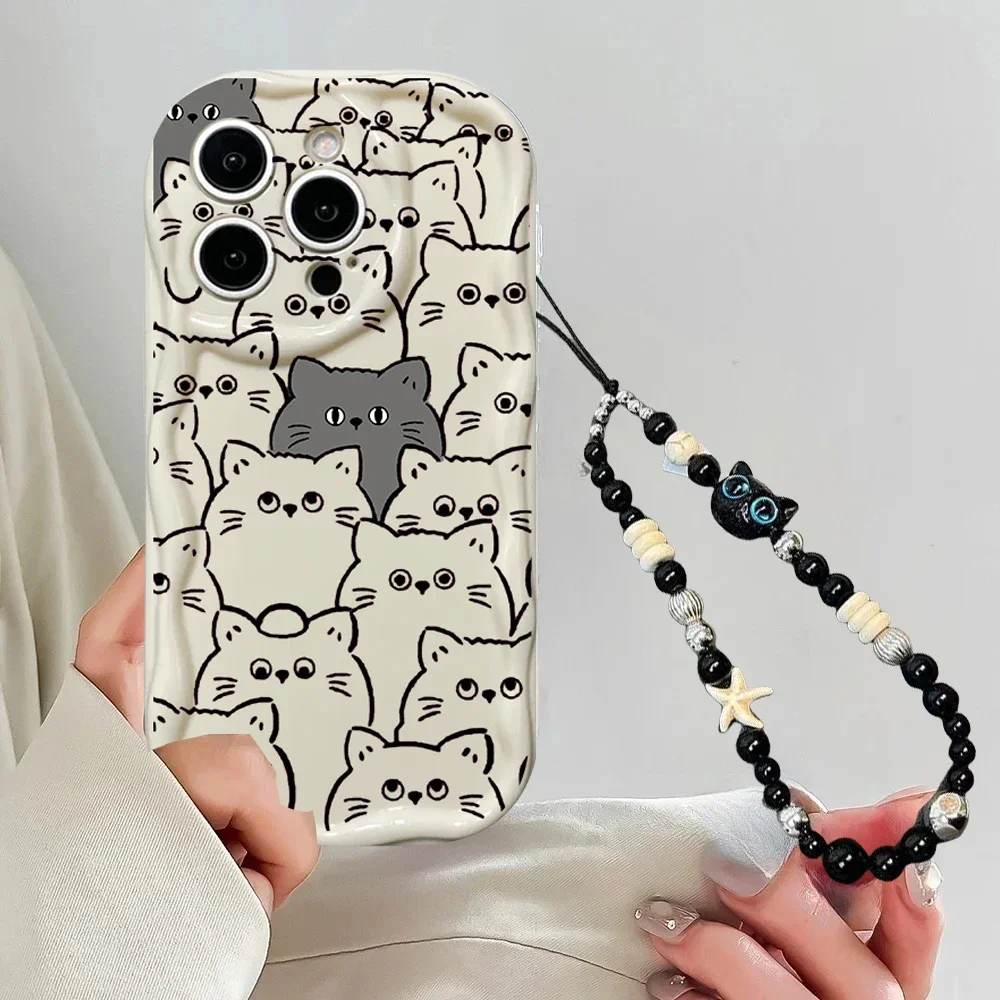 Фото Чехол для телефона Black Cat Chain для SOPPO Realme C71 C85 Pro C83 C53 C55 C65 C63 C67 C75 Reno 15 15F 14F 12F 11F 13F 13 14 12 11 №4