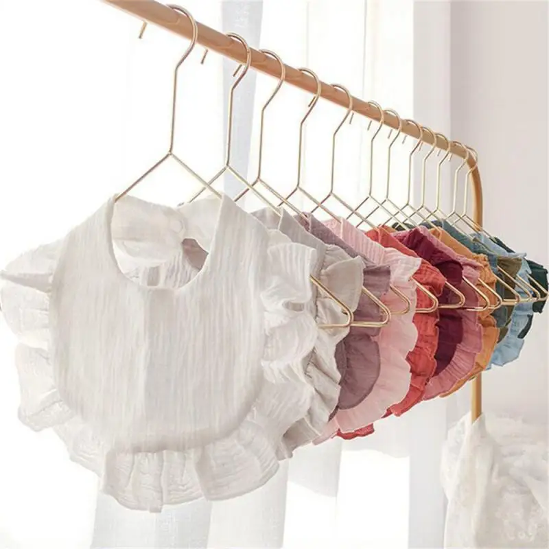 

Durable Lace Trim Absorbent Mouth Wipe Cloth Cotton Gauze Drool Bib Baby Drool Bib Infant Accessories High Demand Adorable Cute