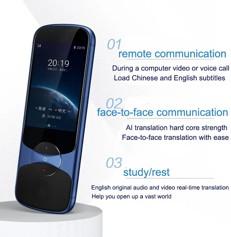iFLYTEK 3.0 Smart AI Electronic Voice Language Offline Translator Easytrans 900 Instant Translate Pocket Portable for Travel