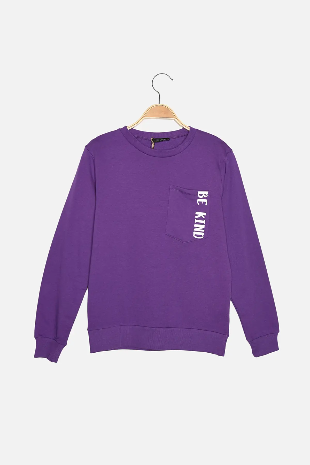 

Trendyol 100 Organic Cotton Printed Basic Knitted Sweatshirt TWOAW22SW0767