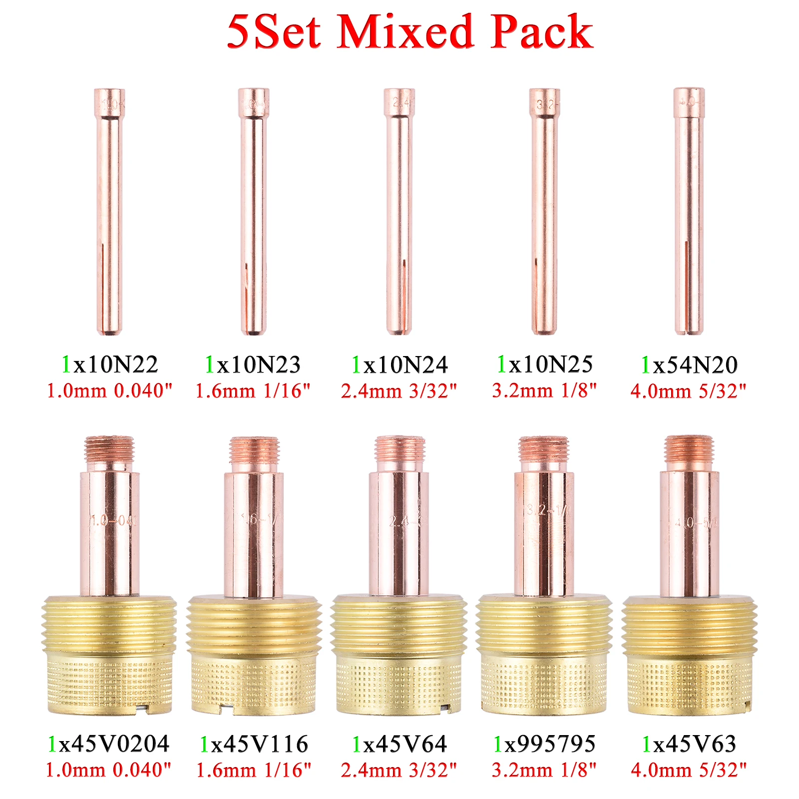 Сварочные цанги HA&VS WP17/WP18/WP26