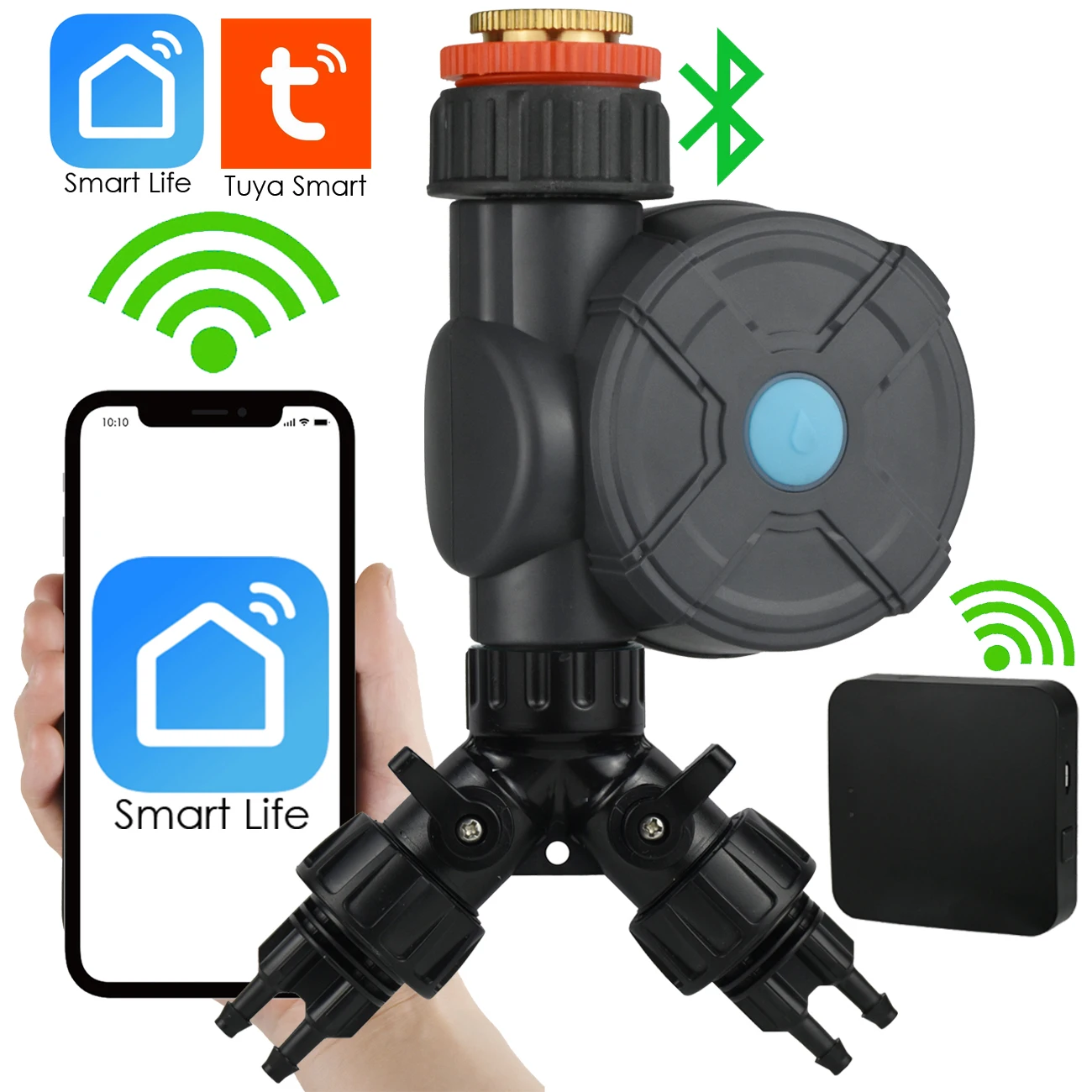 Беспроводной садовый таймер SPRYCLE с Wi-Fi и Bluetooth пультом ДУ