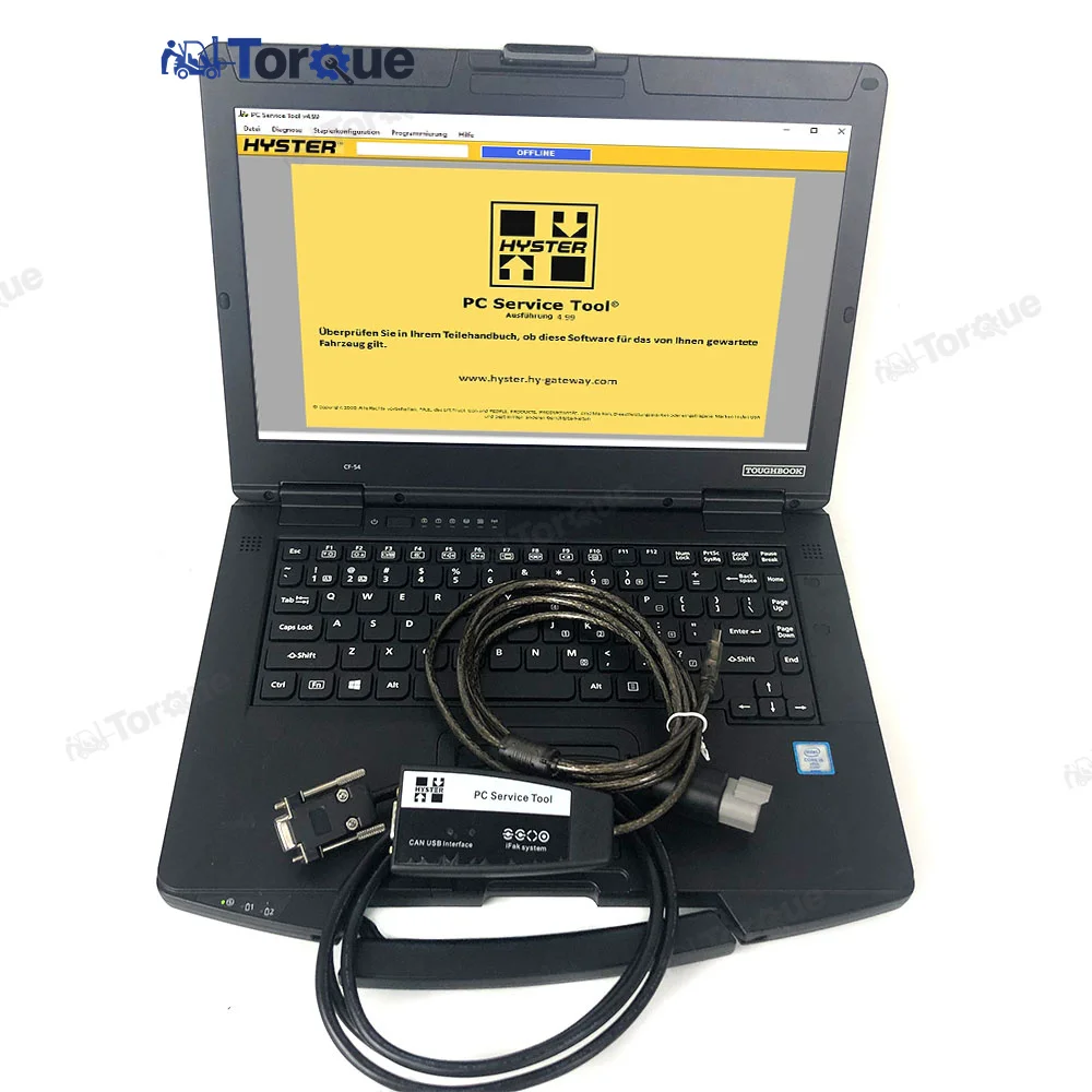 CF54 ноутбук + диагностический кабель интерфейса V4.99 для Ifak Yale Hyster инструмент