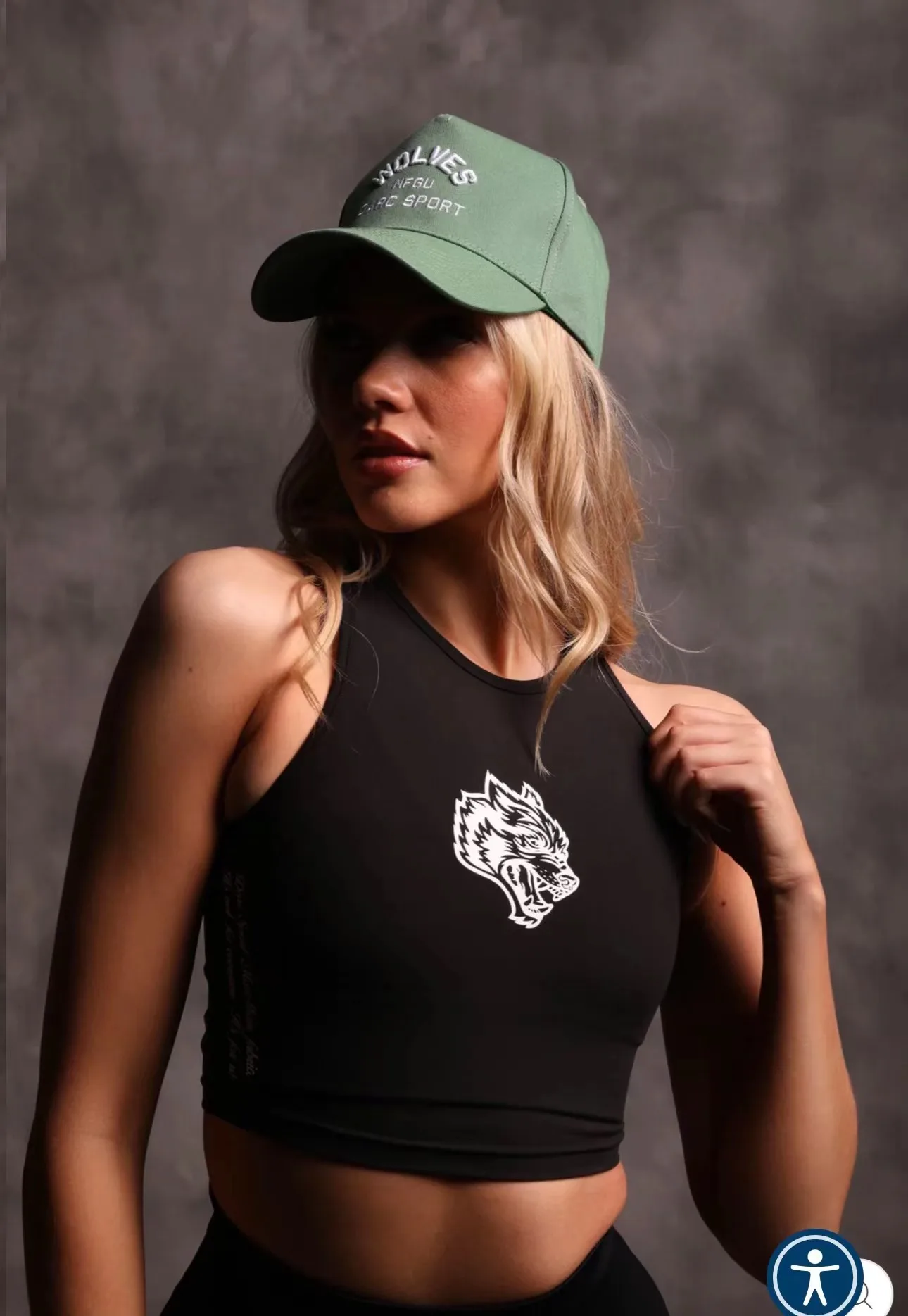 Darc She Women Yoga Tops Soft Workout Sexy Tight Gym Crop Tank Fitness Wolf Head Print Sports Sleeveless Shirt Athletic Tops