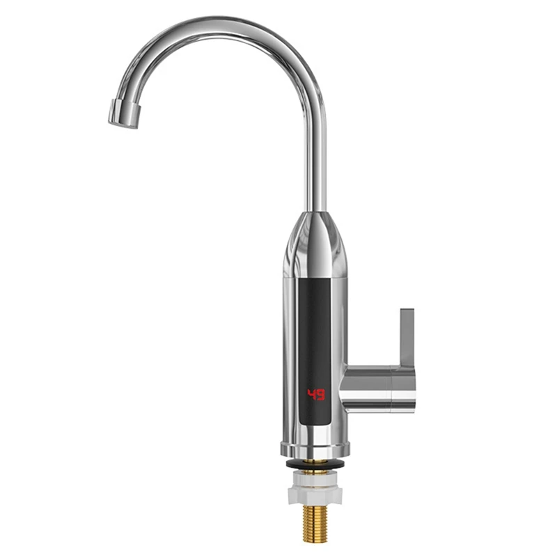 

Electric Kitchen Water Heater Tap Instant Hot Stainless Steel Water Faucet Heater Cold Heating Faucet EU Plug,B