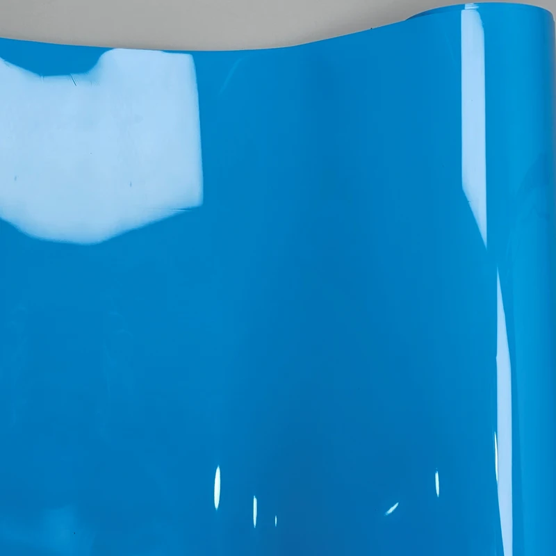 Глянцевая синяя клейкая виниловая пленка для мороженого автомобильные наклейки