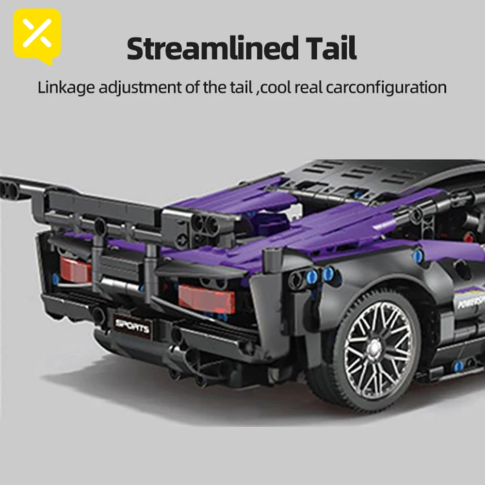 ToylinX масштаб 1:14 набор строительных блоков для спортивного автомобиля унисекс