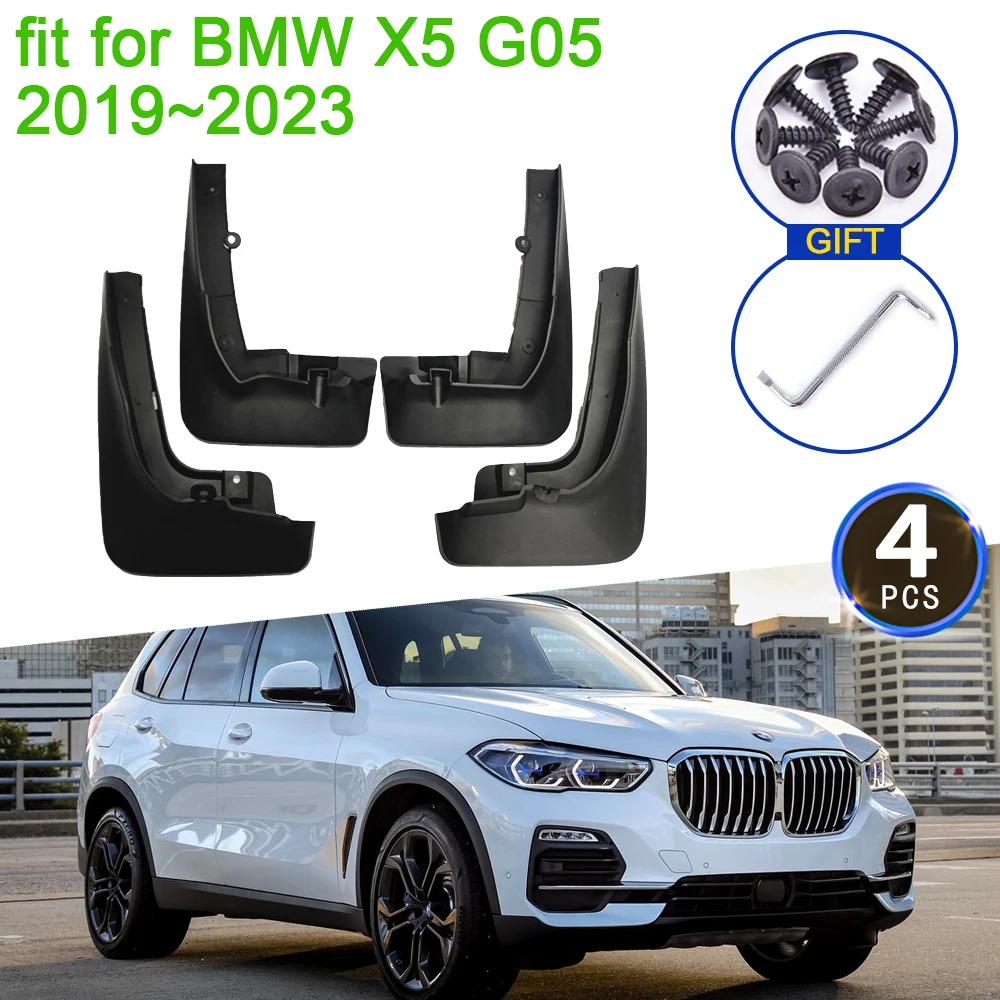 

Mudflap 4x For BMW X5 G05 2019 2020 2021 2022 2023 Mudguard Fenders Anti-splash Guards Front Rear Wheels 4Pcs Stying Accessories