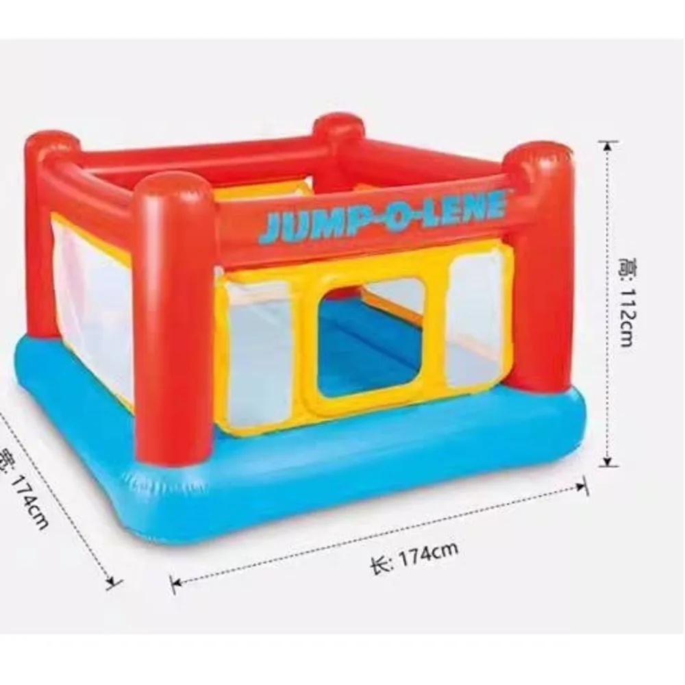 

Intex 48260 Inflatable Theater Trampoline for Children JUMP-O-LENE 174cmx174cmx112cm