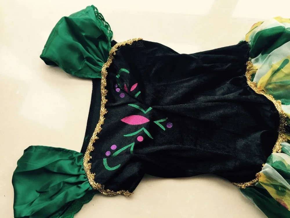 Эльза и Анна модный костюм на день рождения ледяная Снежная королева вечерние