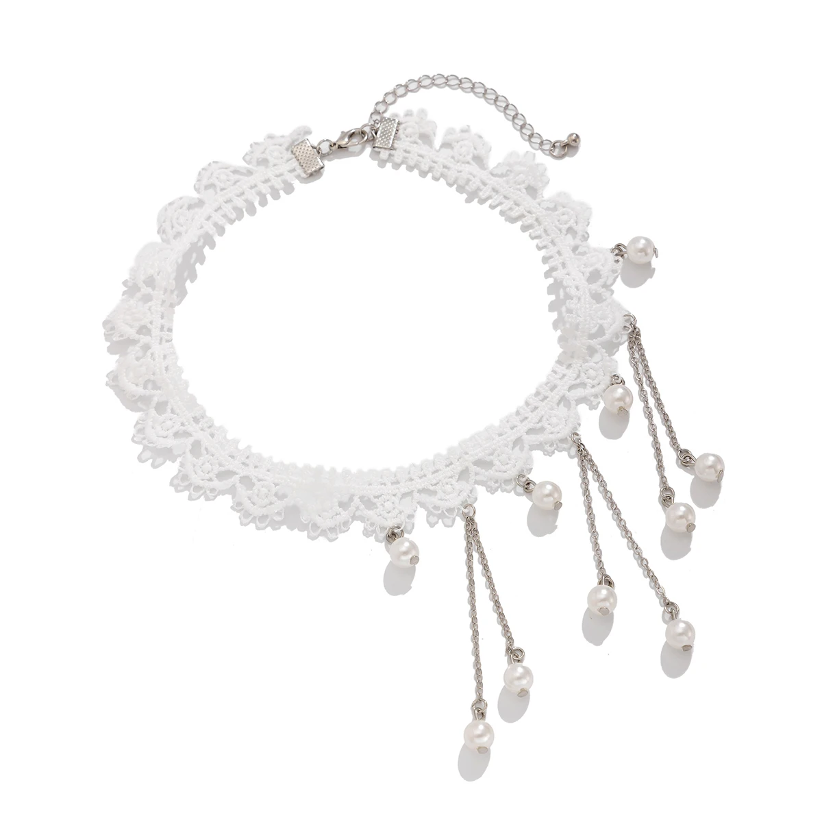 KunJoe элегантное ажурное белое кружевное колье-колье женское сексуальное