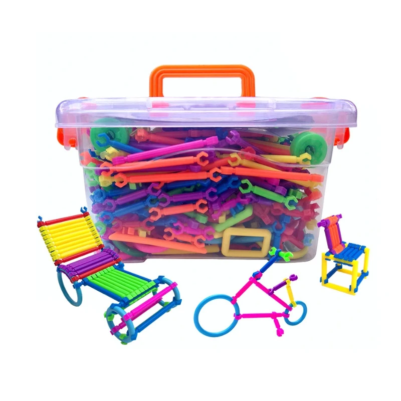 

Детские креативные интеллектуальные палочки «сделай сам», блоки, волшебная палочка, магнитный дизайнерский Строительный набор, пластиковые модели и строительные блоки