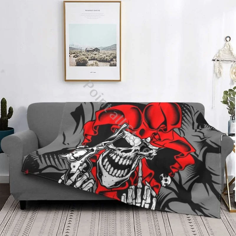 

Skull Blanket Flannel Super warm blanket for home sofa bedroom quilt