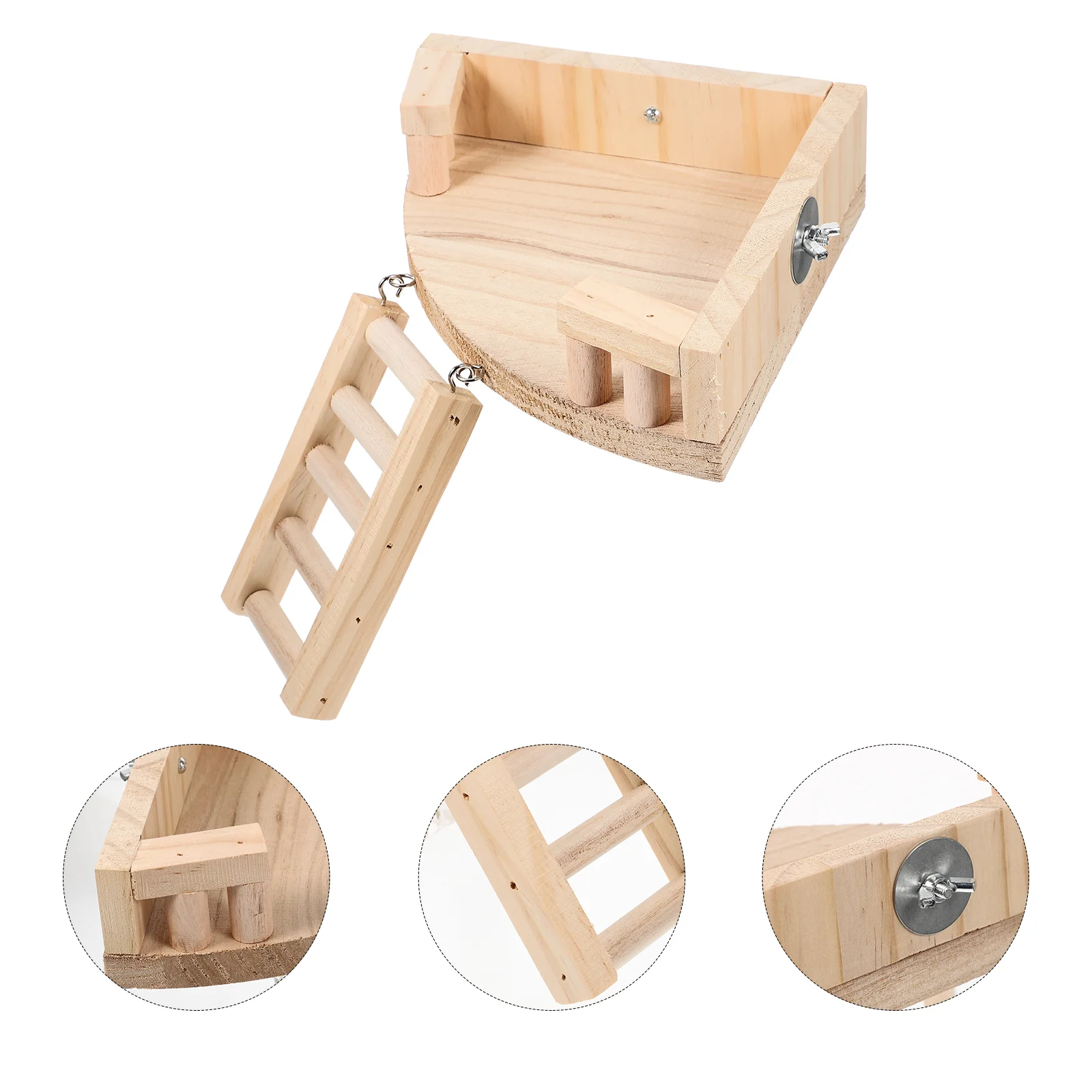 

Hamster Toy Rat Platform Chinchilla Plaything Cage Wooden Funny Delicate Hamsters Climbing Activity Interesting Decorative