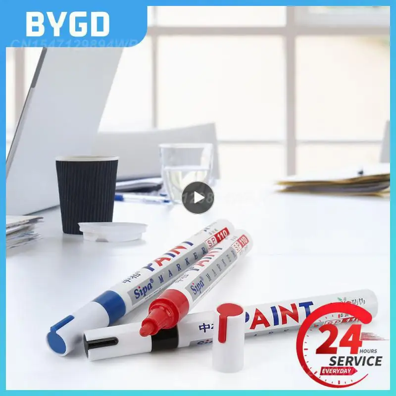 

1~10PCS Lacquer Oil Pen Zhongbai Lacquer Oil Pen Light Fastness Paint Pen Durable Water Resistance Long Lasting Touch Up Pen