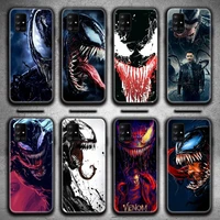 marvel venom phone case for samsung galaxy a52 a21s a02s a12 a31 a81 a10 a30 a32 a50 a80 a71 a51 5g