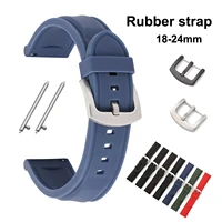 quick release pins sport rubber watch strap 18mm 20mm 22mm 24mm replacement silicone watchband waterproof wrist watch band belt