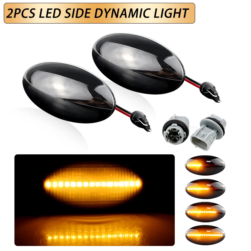 2 шт. для Suzuki Swift Jimmy Vitara SX4 Grand Fiat Sedici APV Arena Vauxhall светодиодный динамический
