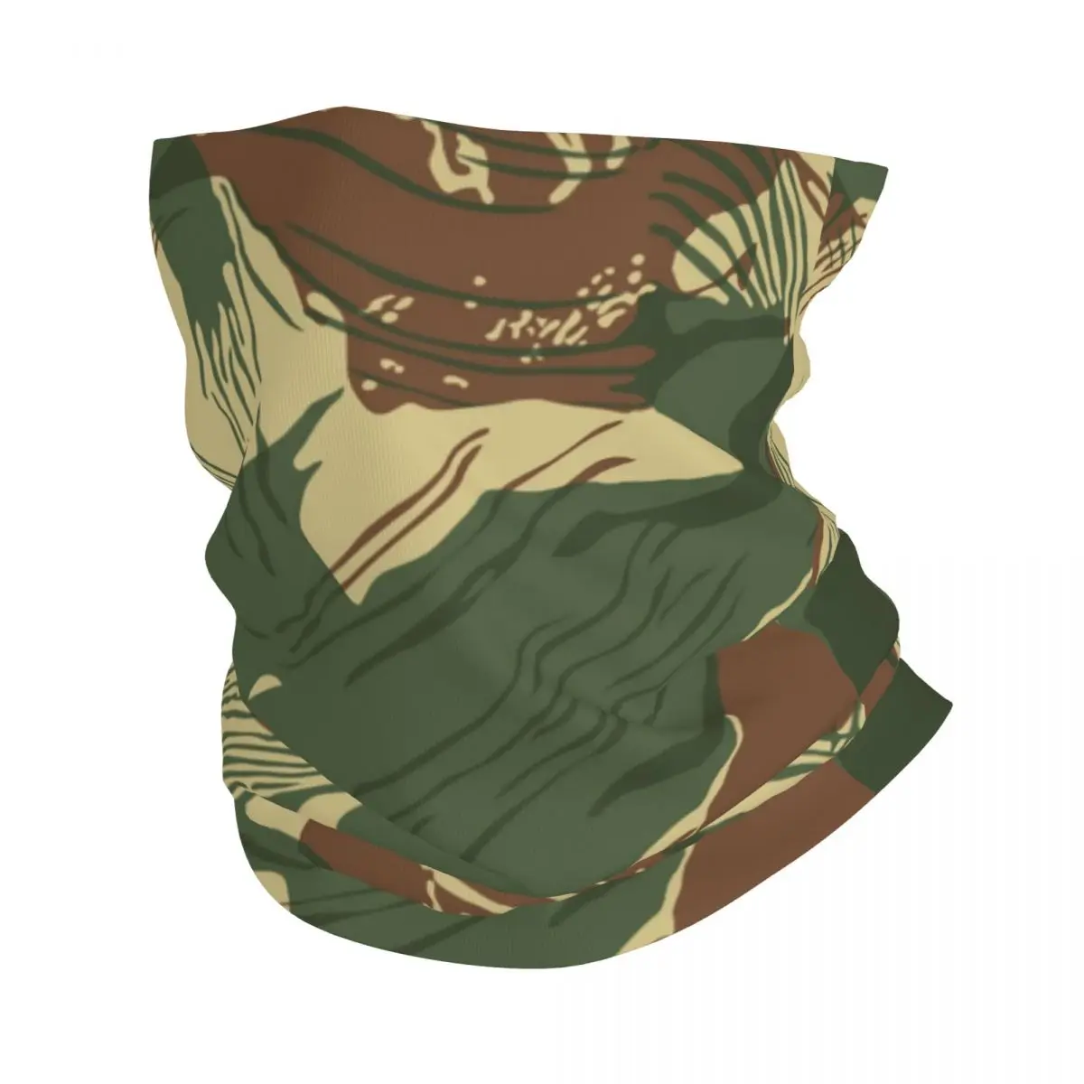 

Rhodesian War Camouflage Winter Headband Neck Warmer Women Men Ski Running Tube Scarf Military Camo Face Bandana Gaiter