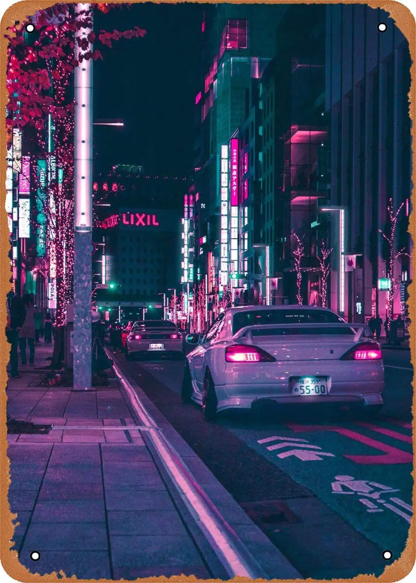 

Винтажный металлический знак в стиле панк, тюнеры гинзы-жестяной знак 8x12