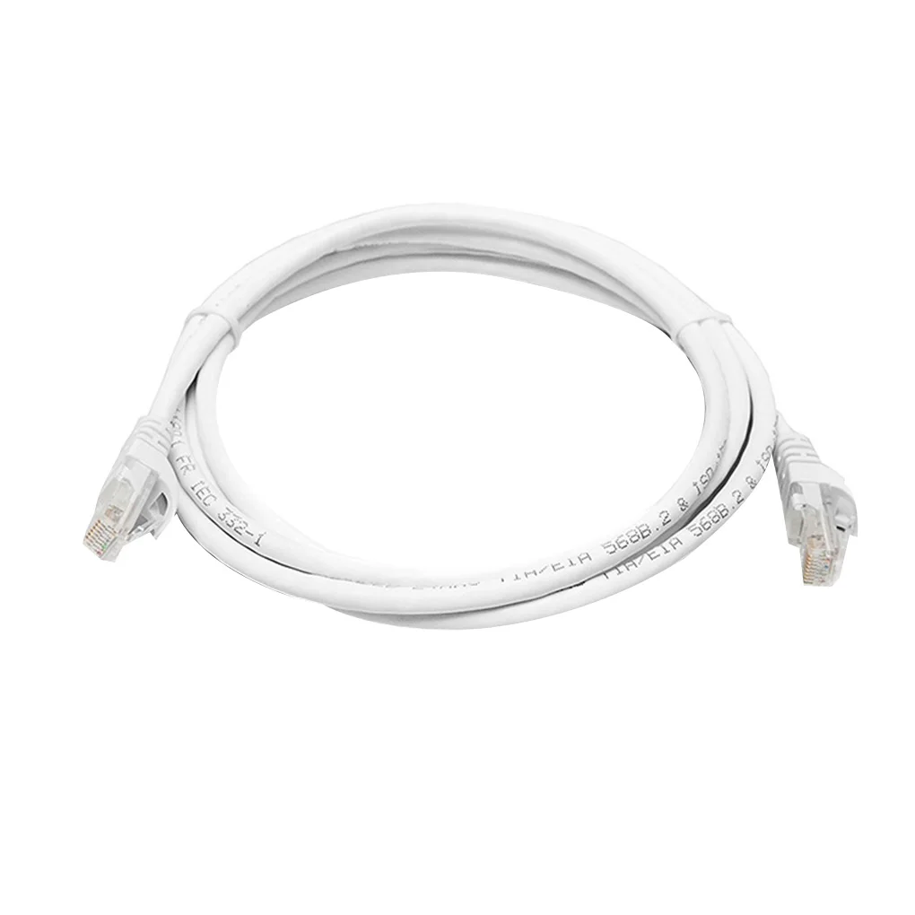 

1 Meter RJ45 CAT6 LAN Network Ethernet Cables Wan Flexible Internet Wire PVC Surface Line
