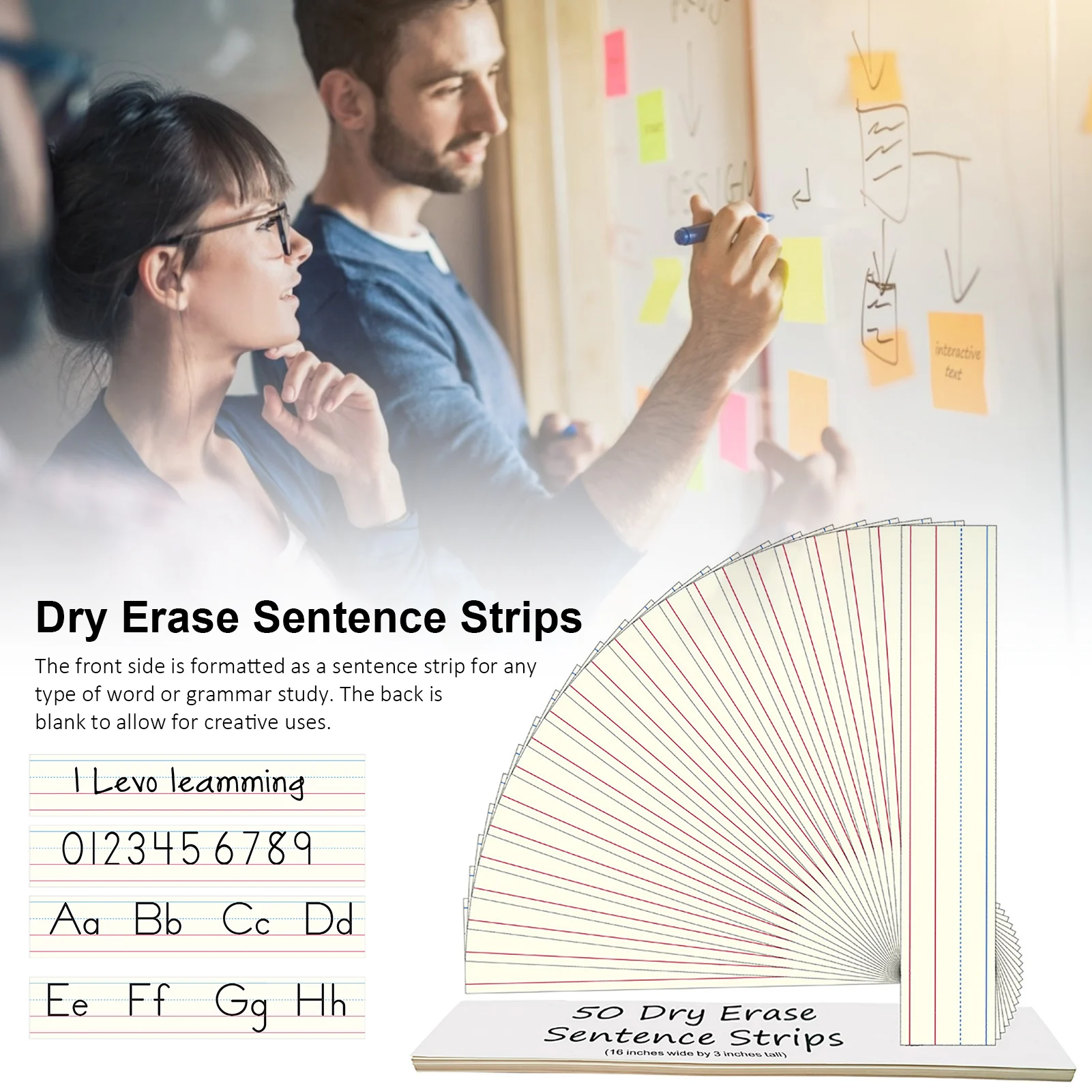 50 шт. двусторонние полоски для надписей |