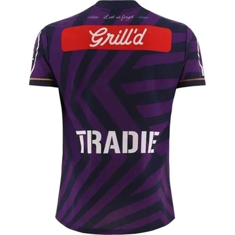 2024 Мельбурн шторм анзак Джерси для регби-мужской размер: стандартный (печать