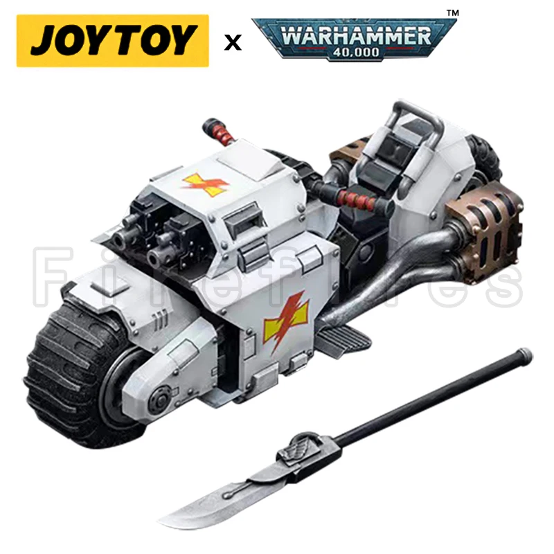 Фото Фигурка JOYTOY 1/18: 40K White Scars Intercessors и Боевой Мотоцикл, Коллекционная Модель, Аниме-Коллекция №5