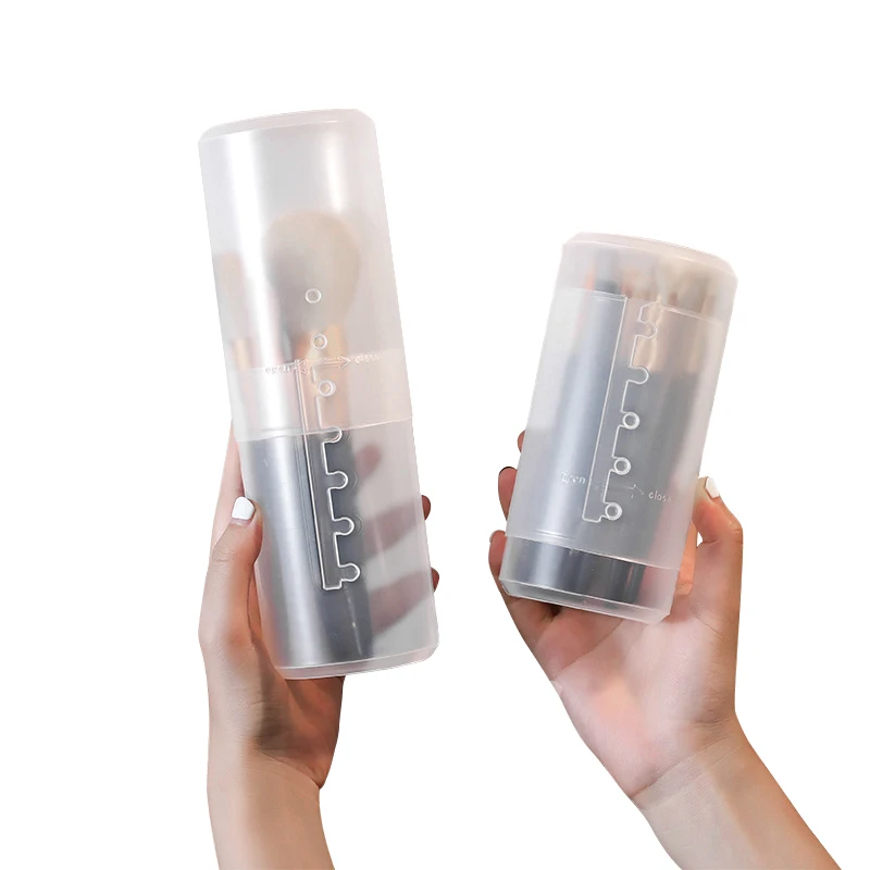 Регулируемая прозрачная коробка для хранения кистей макияжа водонепроницаемый