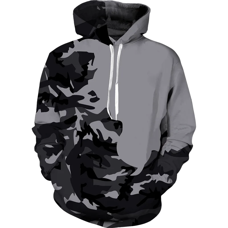 Разноцветные камуфляжные Толстовки С 3D-принтом для мужчин и женщин худи с