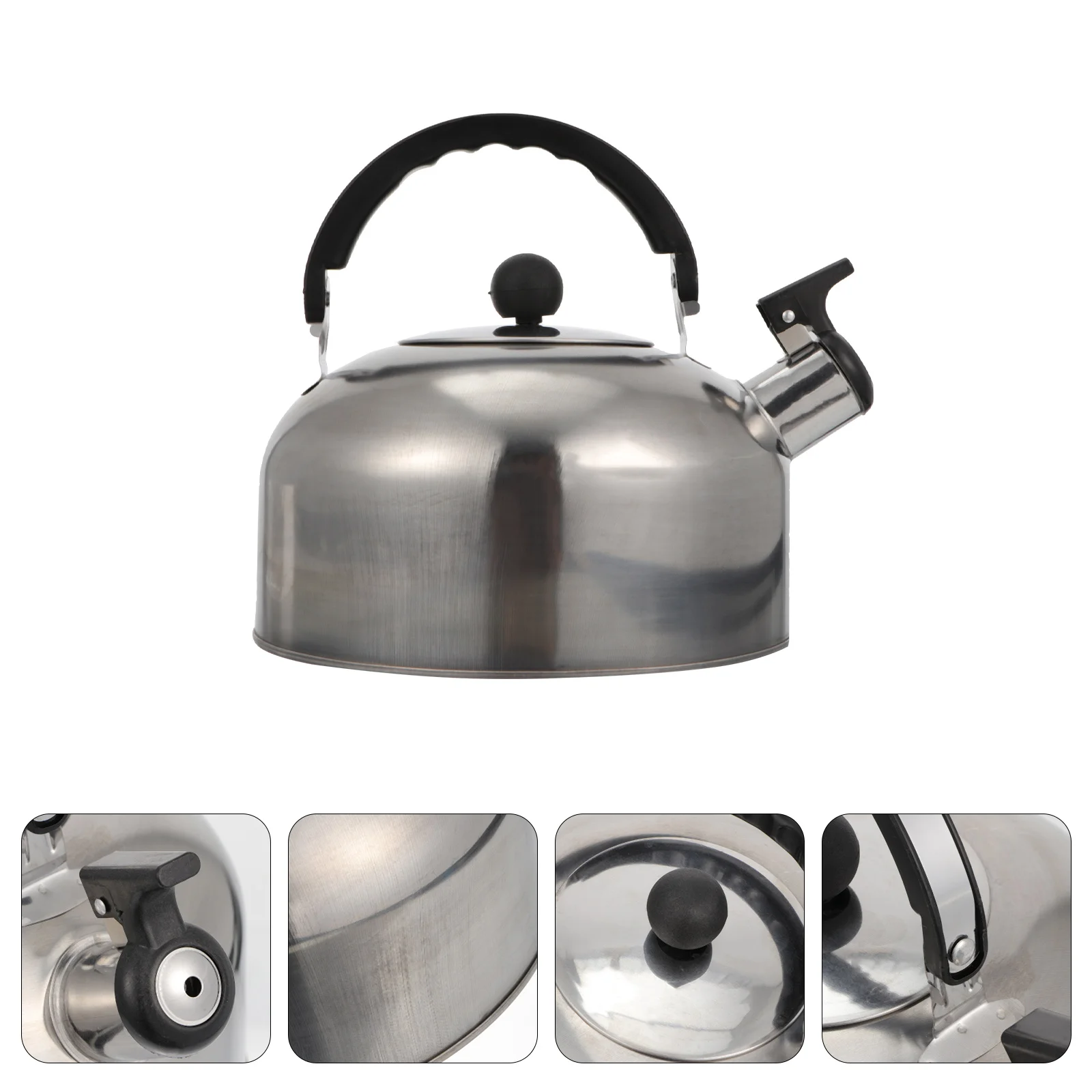 

Kettle Tea Whistling Stovetop Teapot Stainless Steel Stove Water Boilingpot Teakettle Coffee Pitcher Kettles Fast Loud Boiler