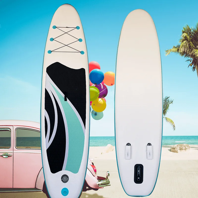 

SUP paddle Beijing opera wind blue black inflatable standing surfboard paddling outdoor sports preliminary CX paddle