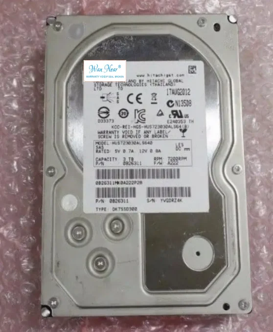 Для Hitachi HGST 3 ТБ 7 2 K SAS 6 Гб/с 5 &quotжесткий диск HDD HUS723030ALS640 0B26311