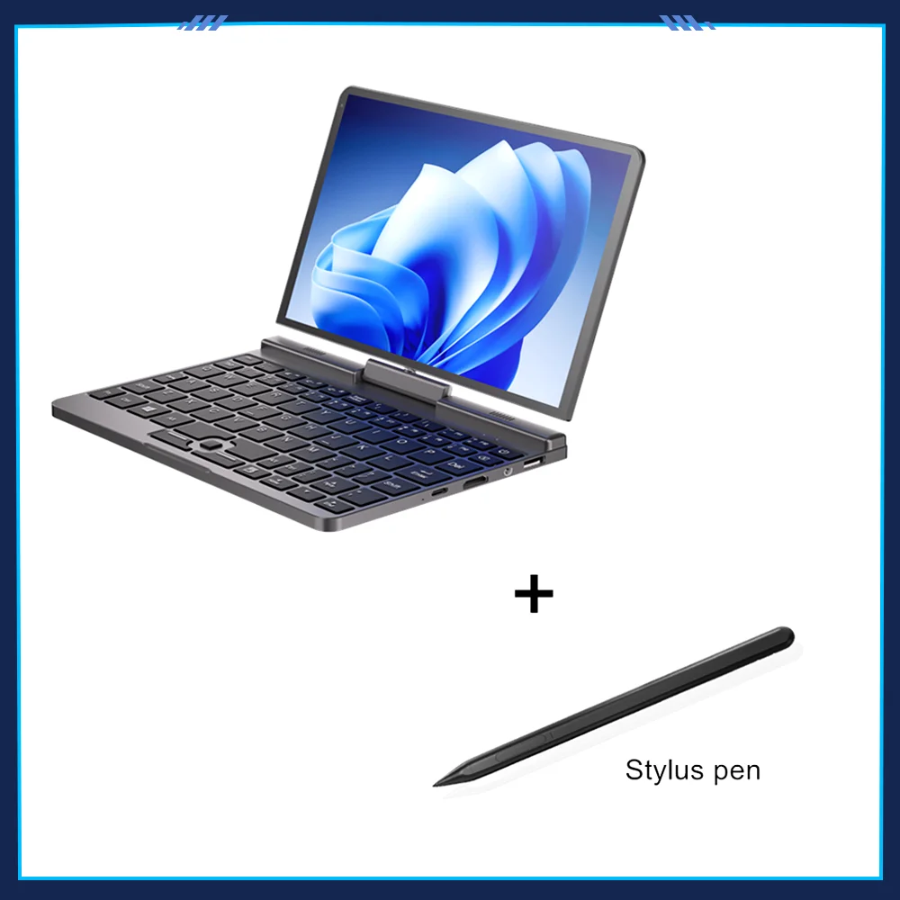 

12th Gen N100 Intel Mini Gaming Laptop With Pen Alder Lake 8Inch Touch Screen 12G DDR5 Window11 Notebook Tablet PC 2 in 1 WiFi6
