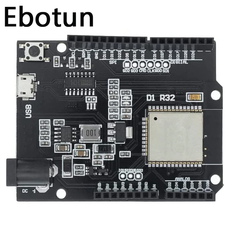 ESP32 для Wemos D1 Mini R32 ESP-32 CH340G WiFi Беспроводная Bluetooth макетная плата 4 Мб Flash с Micro USB adruino