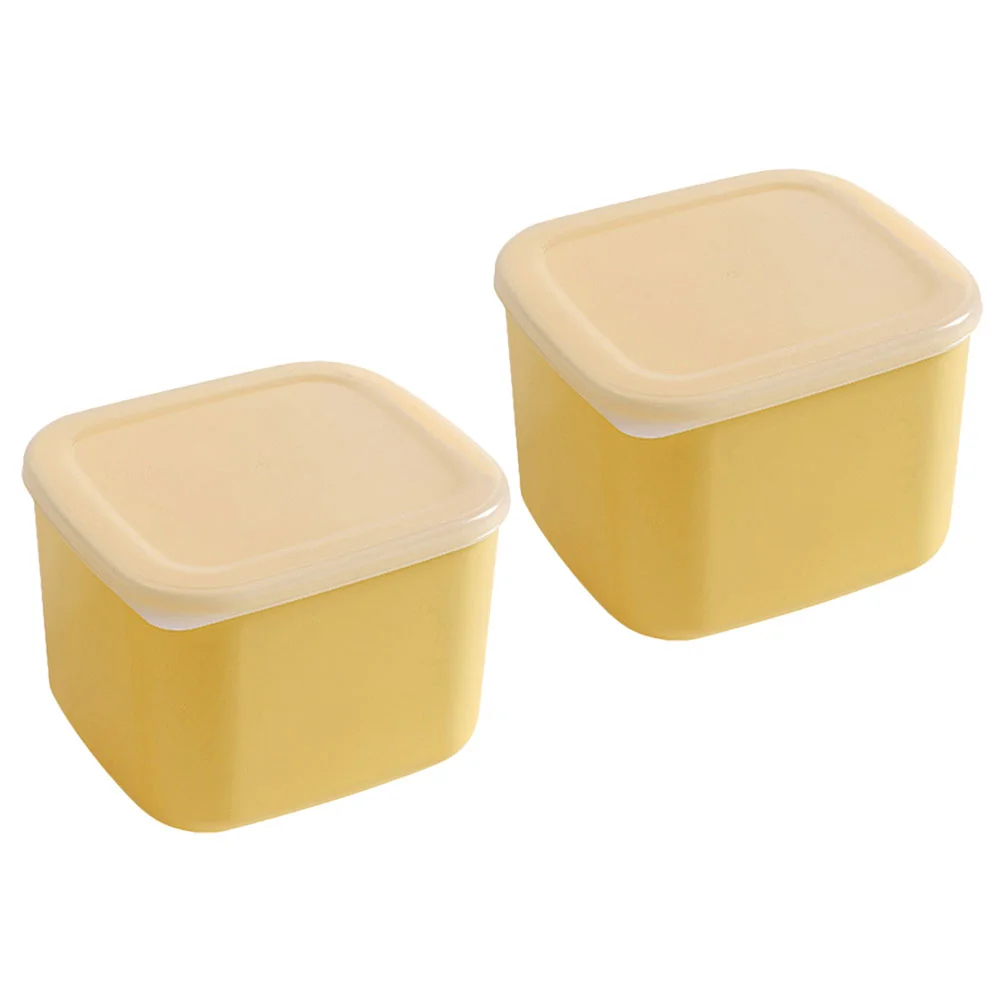 

2Pcs Cheese Slices Boxes Fresh Keeping Cheese Holders Butter Slices Boxes Fridge Cheese Butter Containers