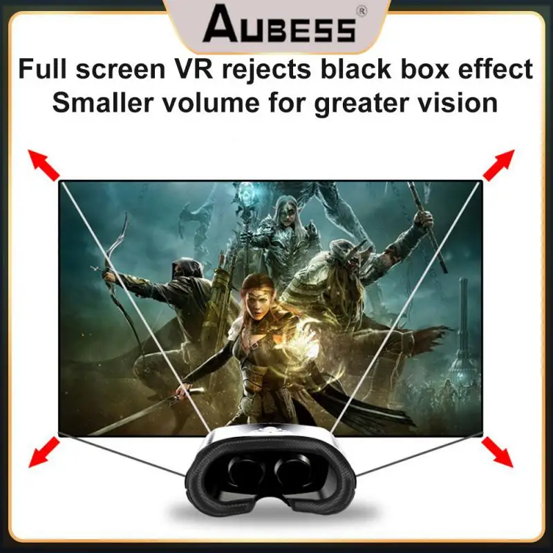 

For 5 To 7 Inch Smartphone Devices 3d Virtual Reality Helmet Vrg Visible Wide Angle Vr Glasses Transmittance Smart Gift