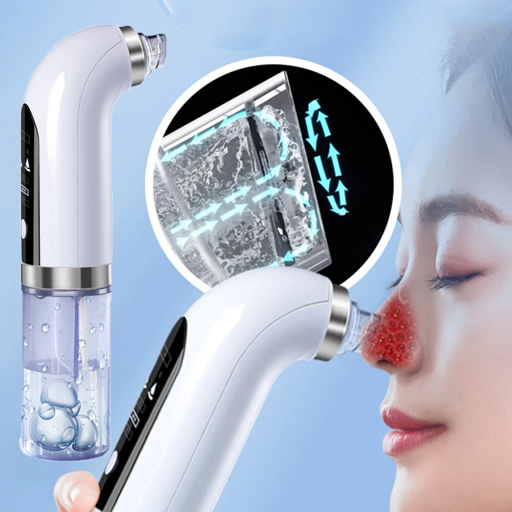 

Blackhead Remover Pore Vacuum Cleaner Electric Micro Small Bubble Facial Cleasing Machine USB Rechargeable Face Beauty Device